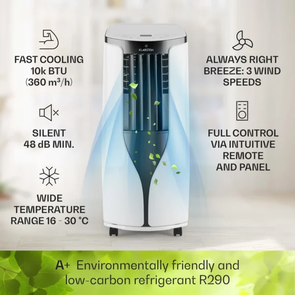 Mobilná klimatizácia do bytu 10000 BTU, 900 WattNew Breeze ECO (2) Mobilná klimatizácia do bytu 10000 BTU, 900 WattNew Breeze ECO