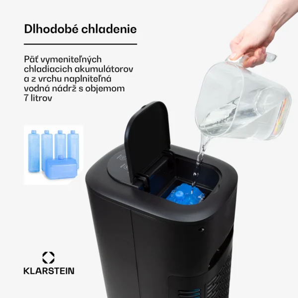 Ochladzovač vzduchu Čierna Polar Tower Smart 7 L 330 m3h (3) Ochladzovač vzduchu Čierna Polar Tower Smart 7 L 330 m3/h