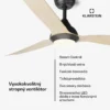 Stropný ventilátor javor Fiji Flow Smart 132 cm 48 W (3) Stropný ventilátor javor Fiji Flow Smart 132 cm 48 W