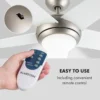 Stropný ventilátor so svietidlom biela Bolero 134 cm 55 W (3) Stropný ventilátor so svietidlom biela Bolero 134 cm 55 W