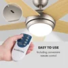 Stropný ventilátor so svietidlom javorBolero 134 cm 55 W