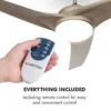 Stropný ventilátor so svietidlom niklová metalíza Figo 132 cm 55 W