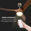 Stropný ventilátor so svietidlom teak Monteverde 132 cm 41 W