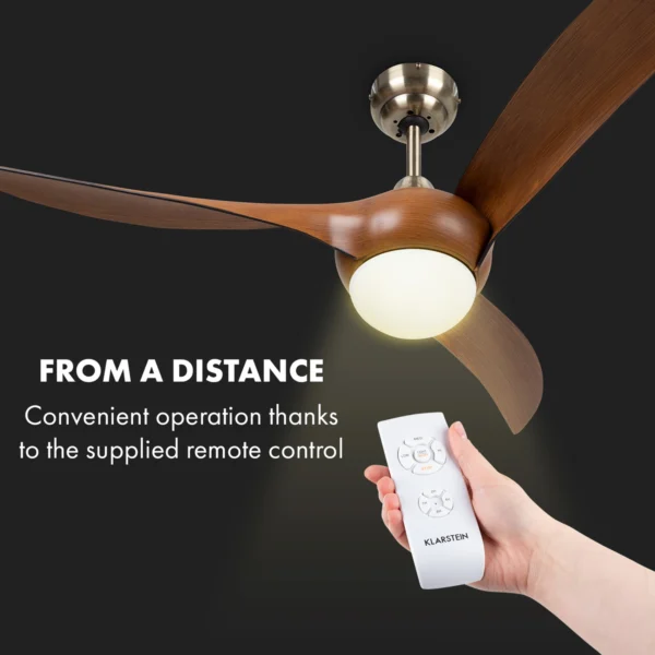 Stropný ventilátor so svietidlom teak Monteverde 132 cm 41 W