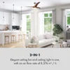 Stropný ventilátor so svietidlom teak Monteverde 132 cm 41 W