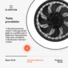 Inteligentný stropný ventilátor čierny so svetlom ZenBreeze 48 cm (2) Inteligentný stropný ventilátor čierny so svetlom ZenBreeze 48 cm