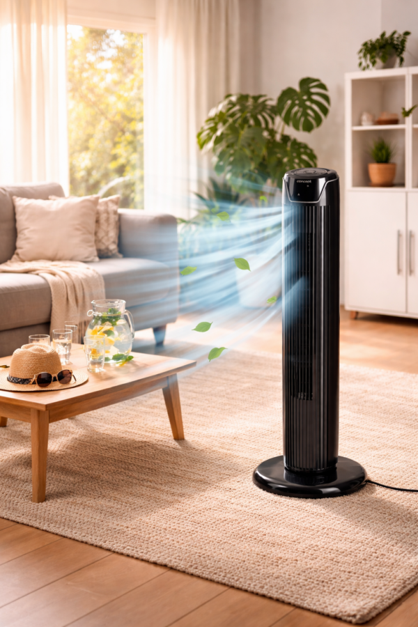 Stĺpový ventilátor čierna Concept VS5110
