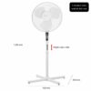 Stojanový ventilátor 40 cm biela Clatronic VL 3603 S WH (2) Stojanový ventilátor 40 cm biela Clatronic VL 3603 S WH