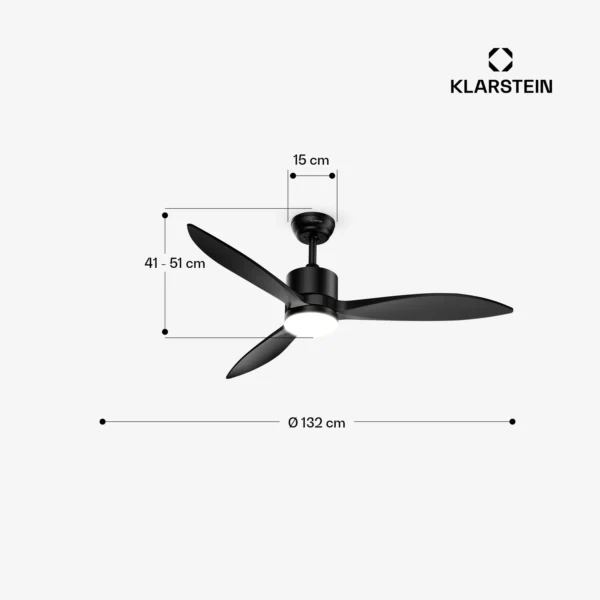 Stropný ventilátor SkyBreeze Smarter so svetlom (2) Stropný ventilátor SkyBreeze Smarter so svetlom