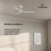 Stropný ventilátor biela Santa Elena 132 cm 40 W