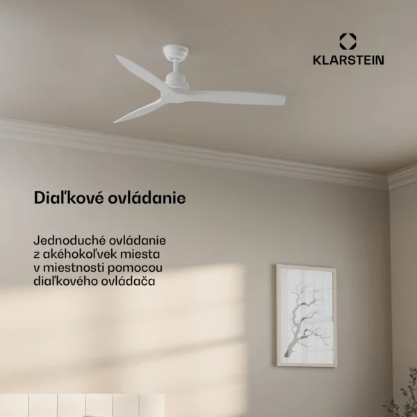 Stropný ventilátor biela Santa Elena 132 cm 40 W