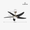 Stropný ventilátor so svetlom Bolero | 132 cm | 35 W