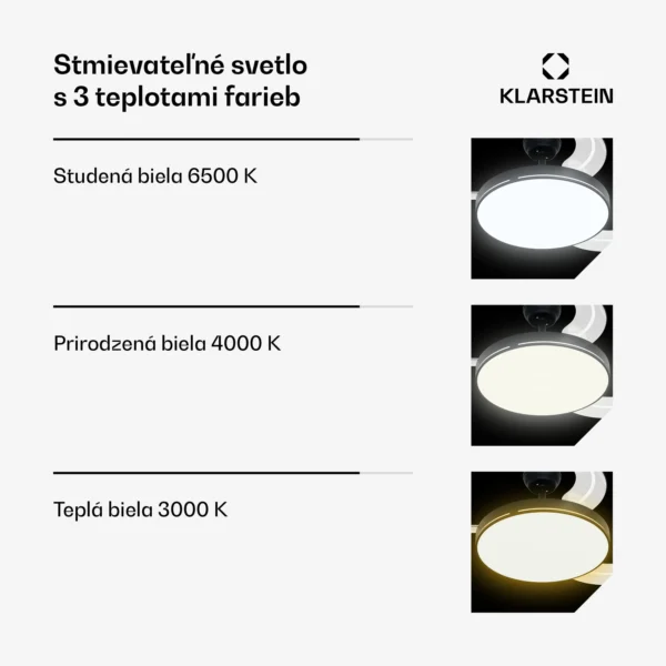 Stropný ventilátor so svietidlom čierna AirFold Smart 107 cm 29 W