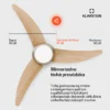 Stropný ventilátor El Paso so svetlom | 132 cm | 35 W
